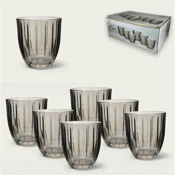 ARCA BICCHIERI 6PZ SILIS 310ML FUMO 