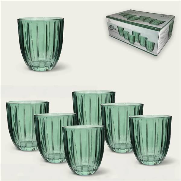ARCA BICCHIERI 6PZ SILIS 310ML VERDE 