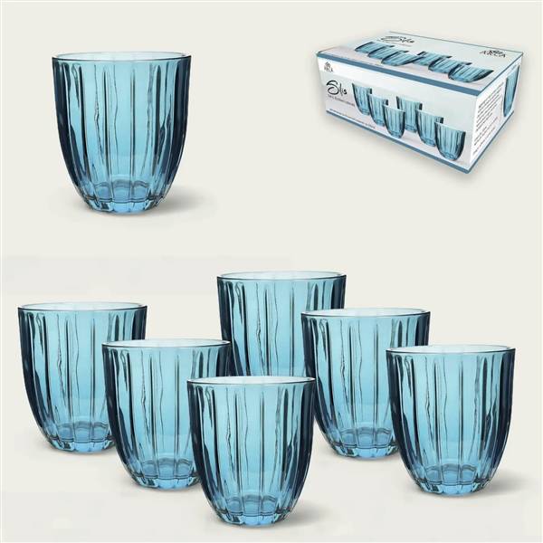 ARCA BICCHIERI 6PZ SILIS 310ML BLU 