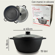 ARCA CASSERUOLA VULCANIA CM.40 C/COP VET