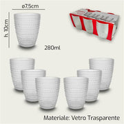 ARCA BICCHIERI 6PZ ESSENCE TRASPARENTE 