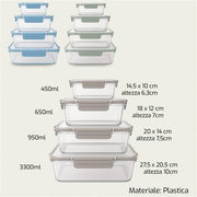 ARCA CONTENITORE 4PZ FRESKO C/COP IN PLASTICA