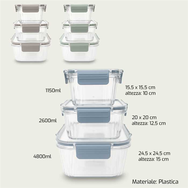 ARCA CONTENTIORI 3PZ FRESKO C/COP