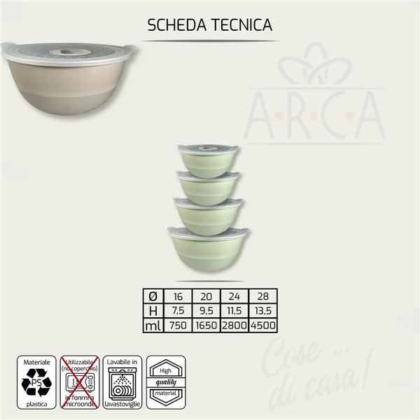 ARCA CIOTOLE CON COPERCHIO 4PZ 