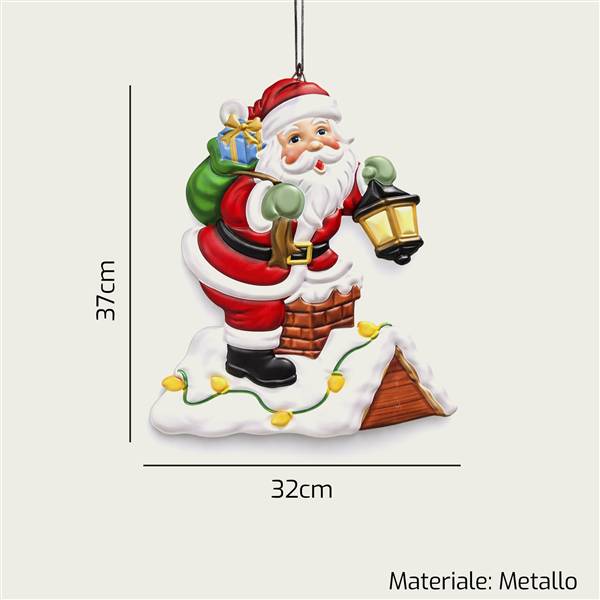 ARCA PARETE BABBO NATALE 32X37CM 
