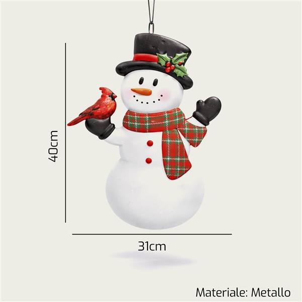 ARCA PARETE PUPAZZO NEVE 31X40CM 