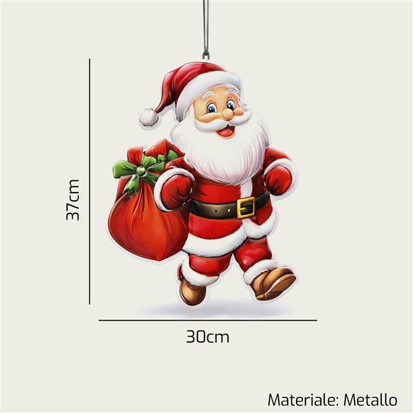 ARCA PARETE BABBO NATALE 30X37CM 
