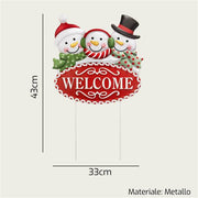 ARCA WELCOME NATALE LATTA 33X43CM 