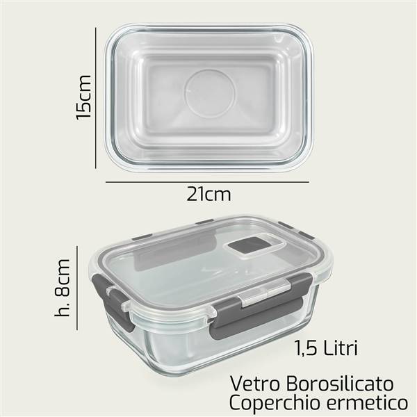 ARCA CONTENITORE VETRO 21X15X8 