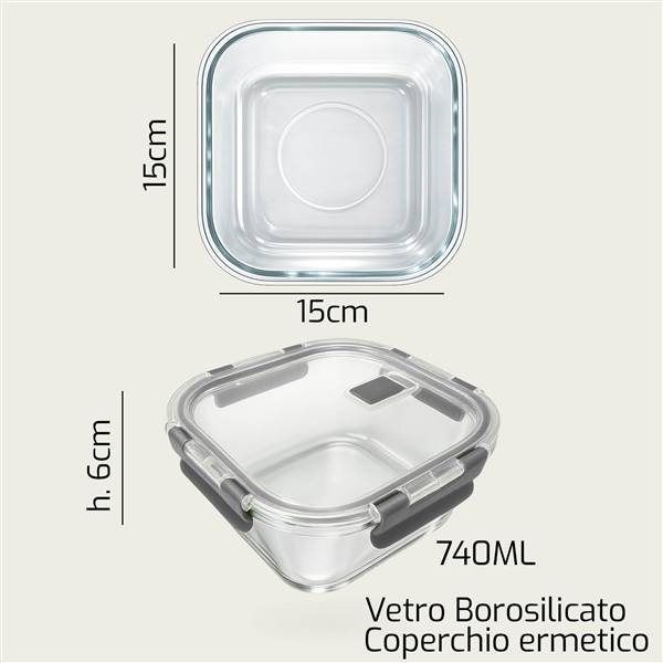 ARCA CONTENITORE VETRO 15X15X6 