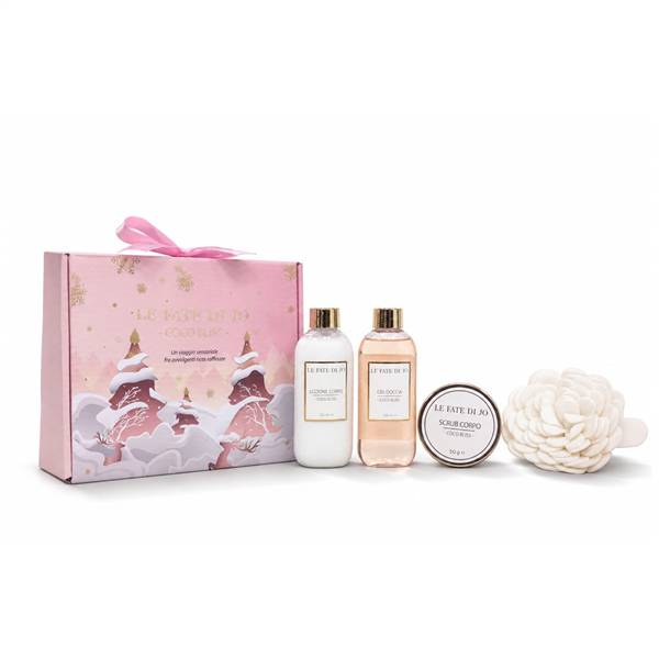 LE FATE SET REGALO CORPO ROSA 4PZ 
