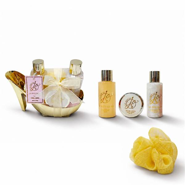 LE FATE SET REGALO SCARPETTA ORO 4PZ 