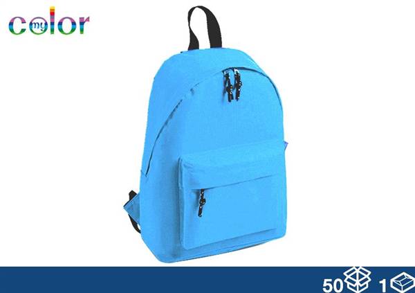 EOL ZAINO TESSUTO TURCHESE 38X28X12 