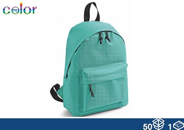 EOL ZAINO TESSUTO TURCHESE 38X28X12 