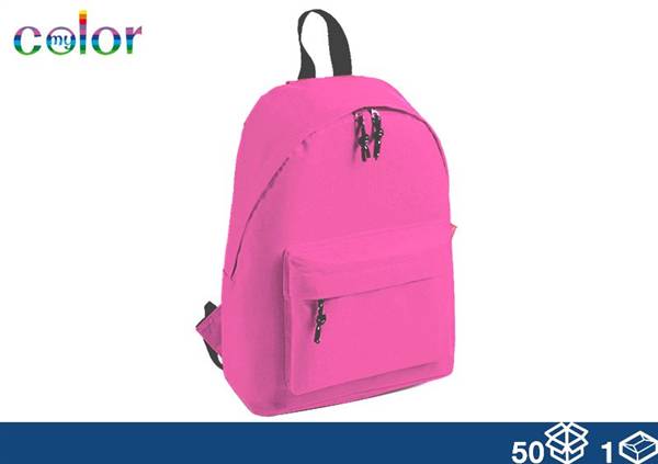 EOL ZAINO TESSUTO ROSA PESCA 38X28X12 