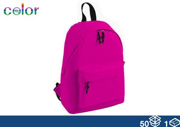 EOL ZAINO TESSUTO FUCSIA FLUO 38X28X12 