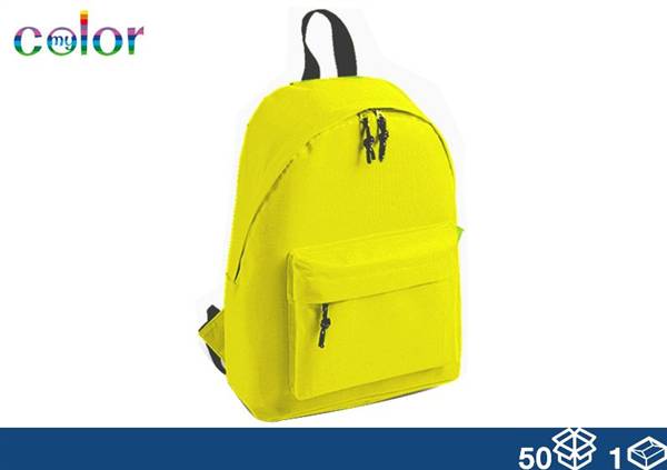 EOL ZAINO TESSUTO GIALLO FLUO 38X28X12 