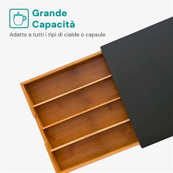AVILIA PORTACAPSULE IN BAMBU 30X30X10 PORTACIALDE