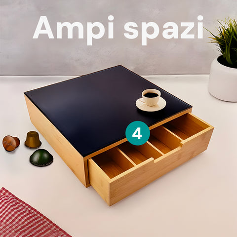 AVILIA PORTACAPSULE IN BAMBU 30X30X10 PORTACIALDE