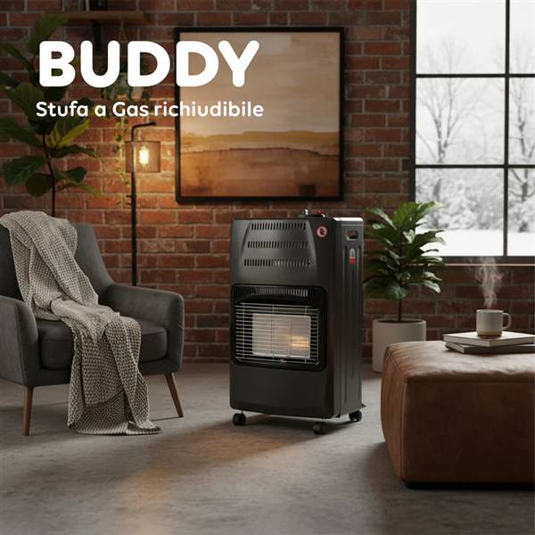 AVILIA STUFA A GAS NERA 4200W 