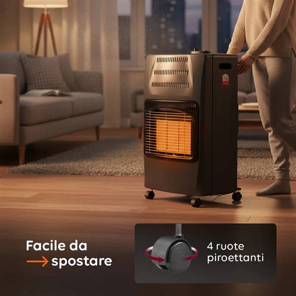 AVILIA STUFA A GAS NERA 4200W 