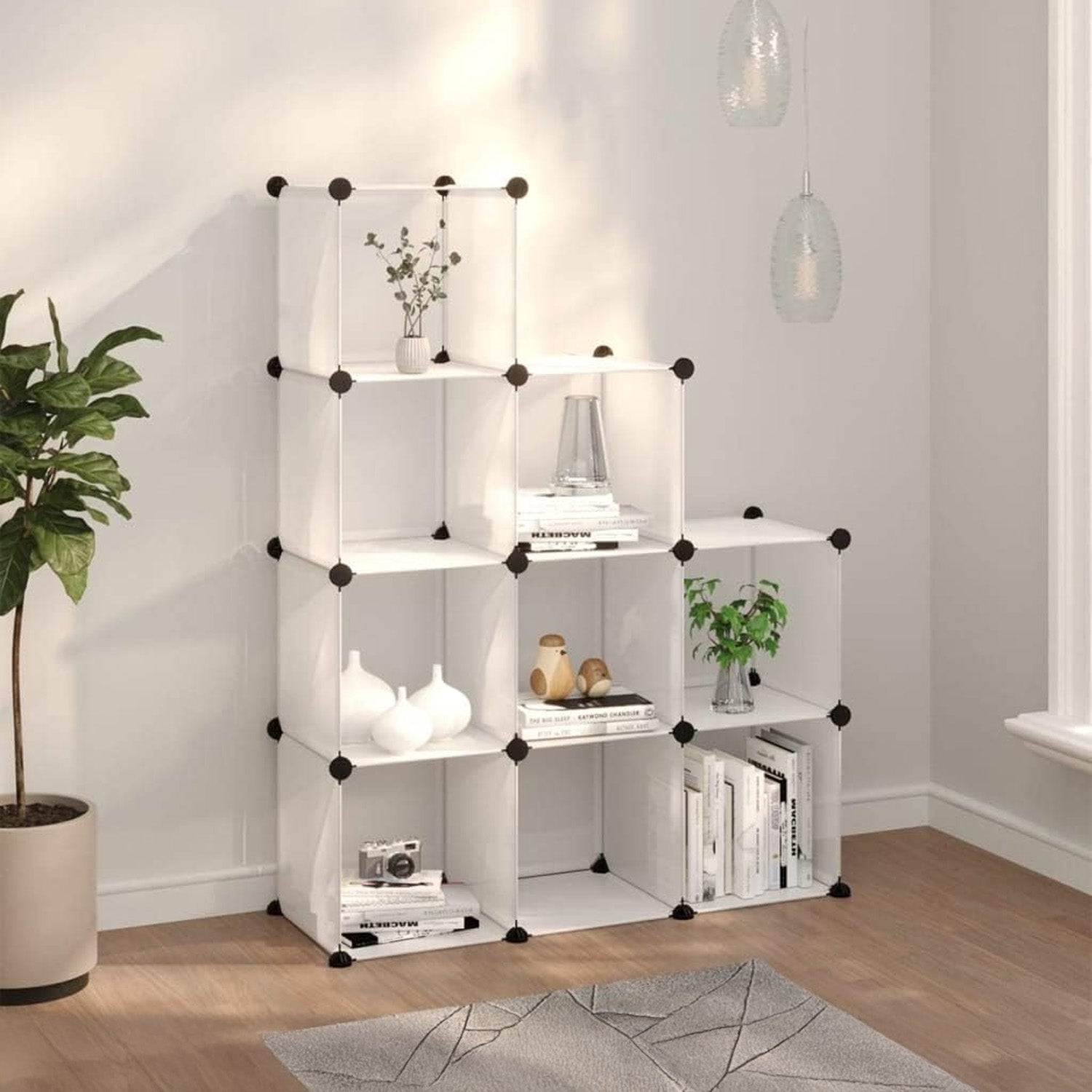 AVILIA SCAFFALE MULTIUSO 6 RIPIANI BIANC 30X30X30