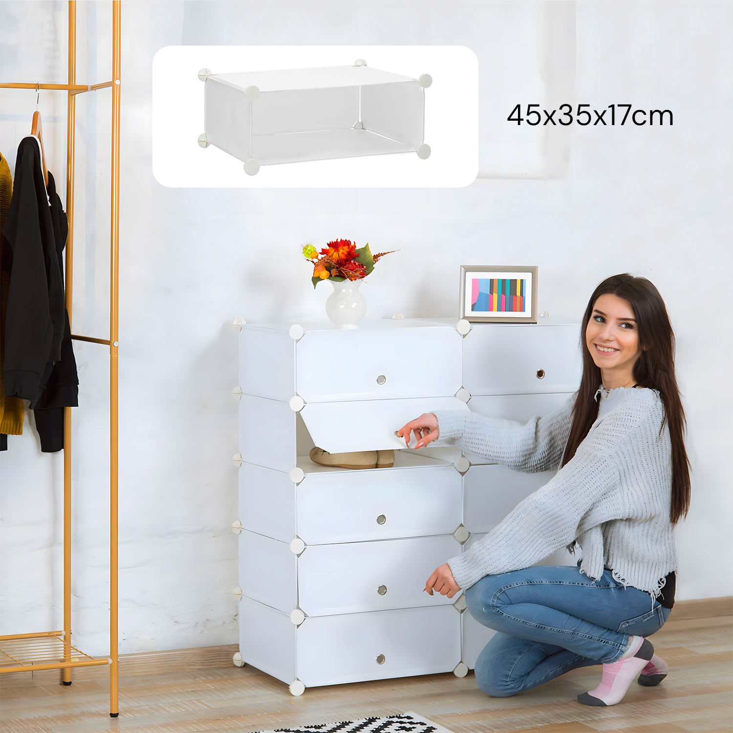 AVILIA SCAFFALE SCARPIERA 10 RIPIANI BIA 40X30X17