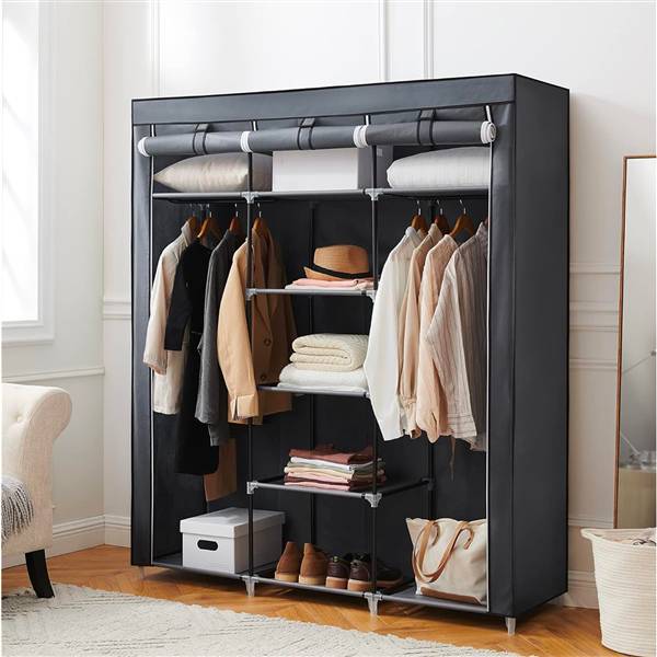 AVILIA ARMADIO P/OGGETTI CON TELO 9 RIPIANI 150X45X175CM