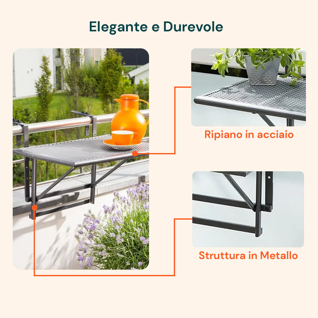 AVILIA TAVOLO PIEGHEVOLE DA BALCONE
