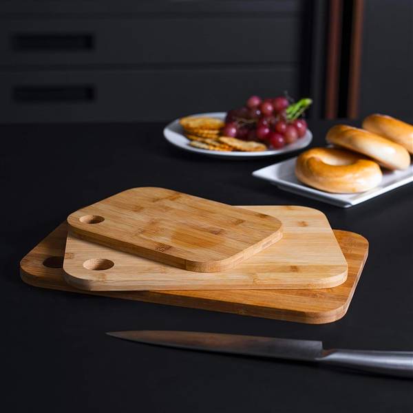 AVILIA TAGLIERI 3PZ IN BAMBU CON FORO PER AGGANCIO 20X15 30X23 38X29