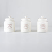 MMZ BARATTOLI 3PZ IN CERAMICA 500ML CM.9X9XH.13 MODELLO ELITE