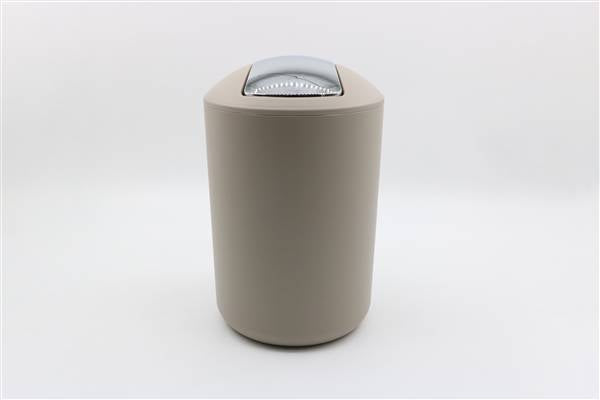 MMZ PATTUMIERA BAGNO PLASTICA 5L TORTORA E COPERCHIO BASCULANTE DM.20XH.31