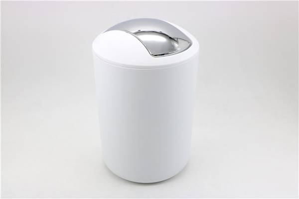 MMZ PATTUMIERA BAGNO PLASTICA 5L BIANCO E COPERCHIO BASCULINA DM.20XH.31