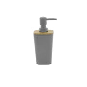 MMZ DISPENSER SAPONE PLASTICA GRIGIO E BAMBOO DM.7,5XH.18