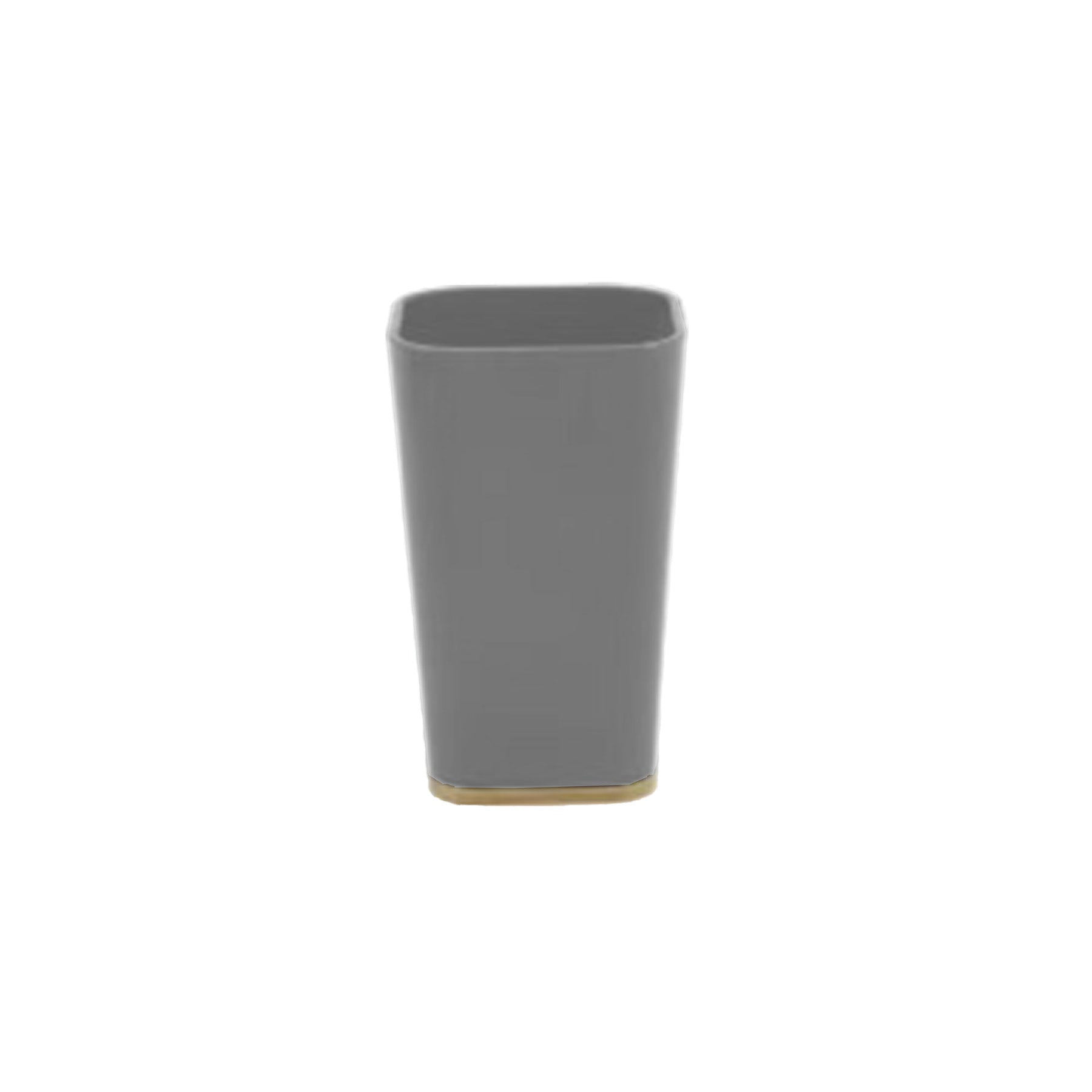 MMZ PORTASPAZZOLINO PLASTICA GRIGIO E BAMBOO DM.7,5XH.11,5