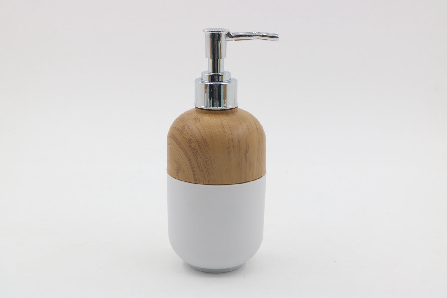 MMZ DISPENSER SAPONE PLASTICA BIANCO E BAMBOO DM.7,5XH.18