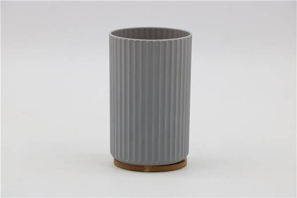 MMZ PORTASPAZZOLINO SOFT TOUCH GRIGIO E BAMBOO DM.7XH.12CM