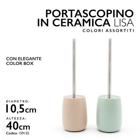 MMZ PORTASCOPINO LISA D.10,5XH.40 COL.AS IN CERAMICA