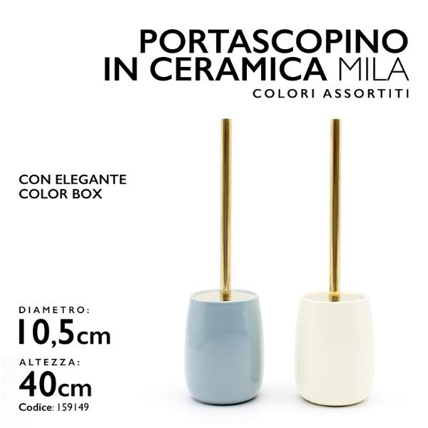 MMZ PORTASCOPINO MILA D.10,5XH.40 COL.AS IN CERAMICA