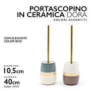 MMZ PORTASCOPINO DORA D.10,5XH.40 COL.AS IN CERAMICA