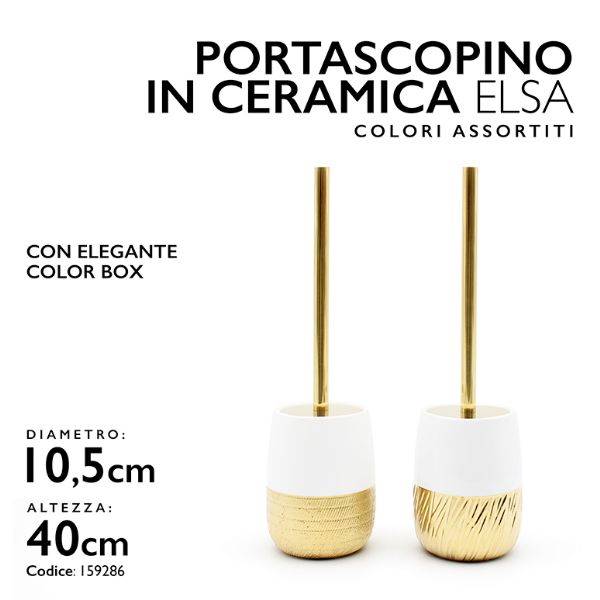 MMZ PORTASCOPINO ELSA D.10,5XH.40 COL.AS IN CERAMICA