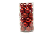 PARTENOPE SFERE 6PZ 10CM VELLUTO BORDEAU 