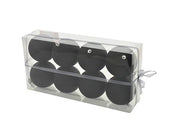 PARTENOPE BOX 8 SFERE 10CM GLITTER NERO 
