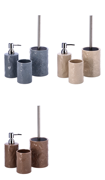 STAR SET BAGNO 3PZ CERAMICA ASS3COL SET BAGNO EFFETTO PIETRA