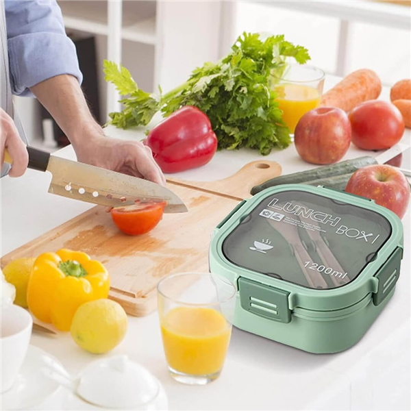 STAR CONTENITORE P/PRANZO+POSATE 19X19XH