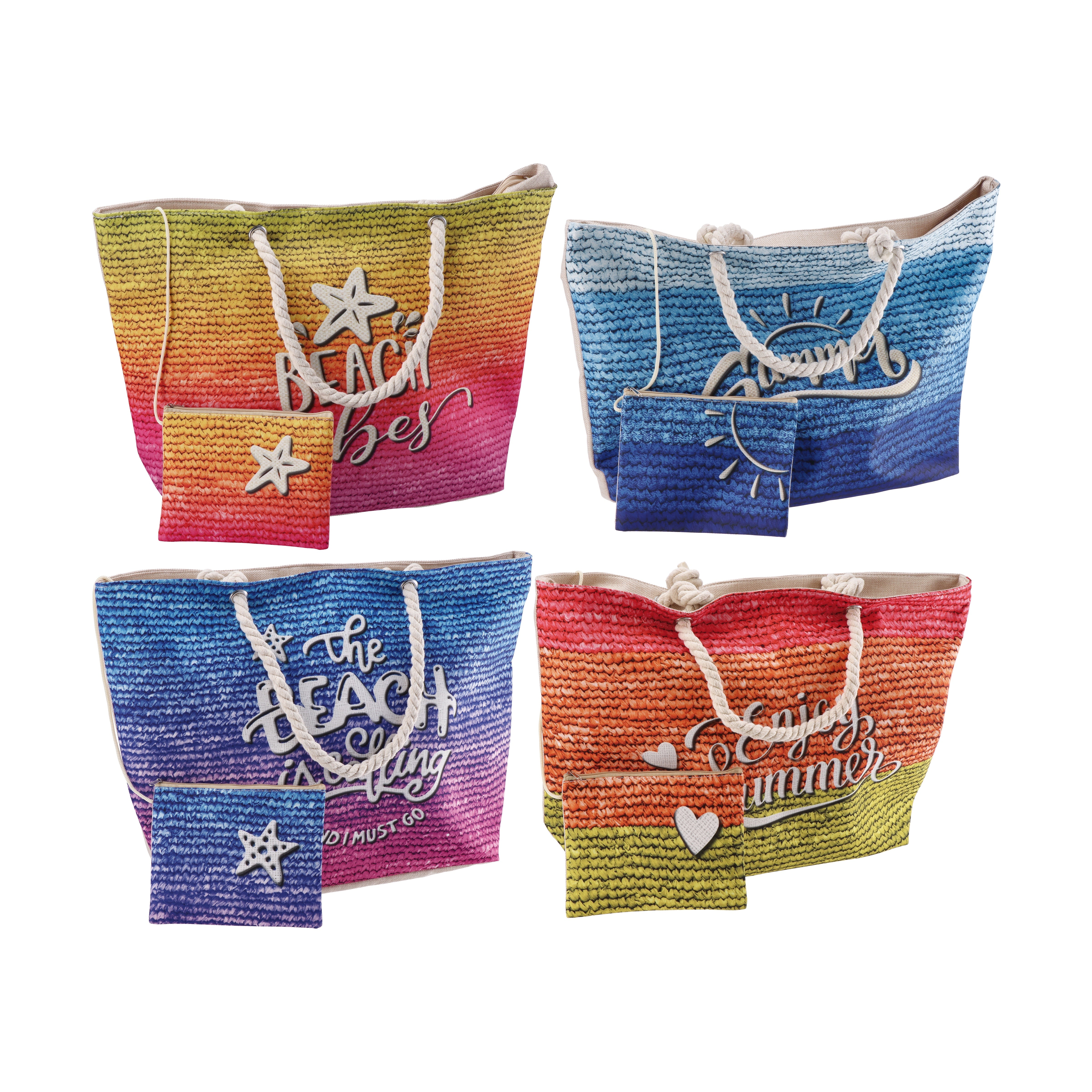 STAR BORSA MARE CON POCHETTE CM.58X18X38