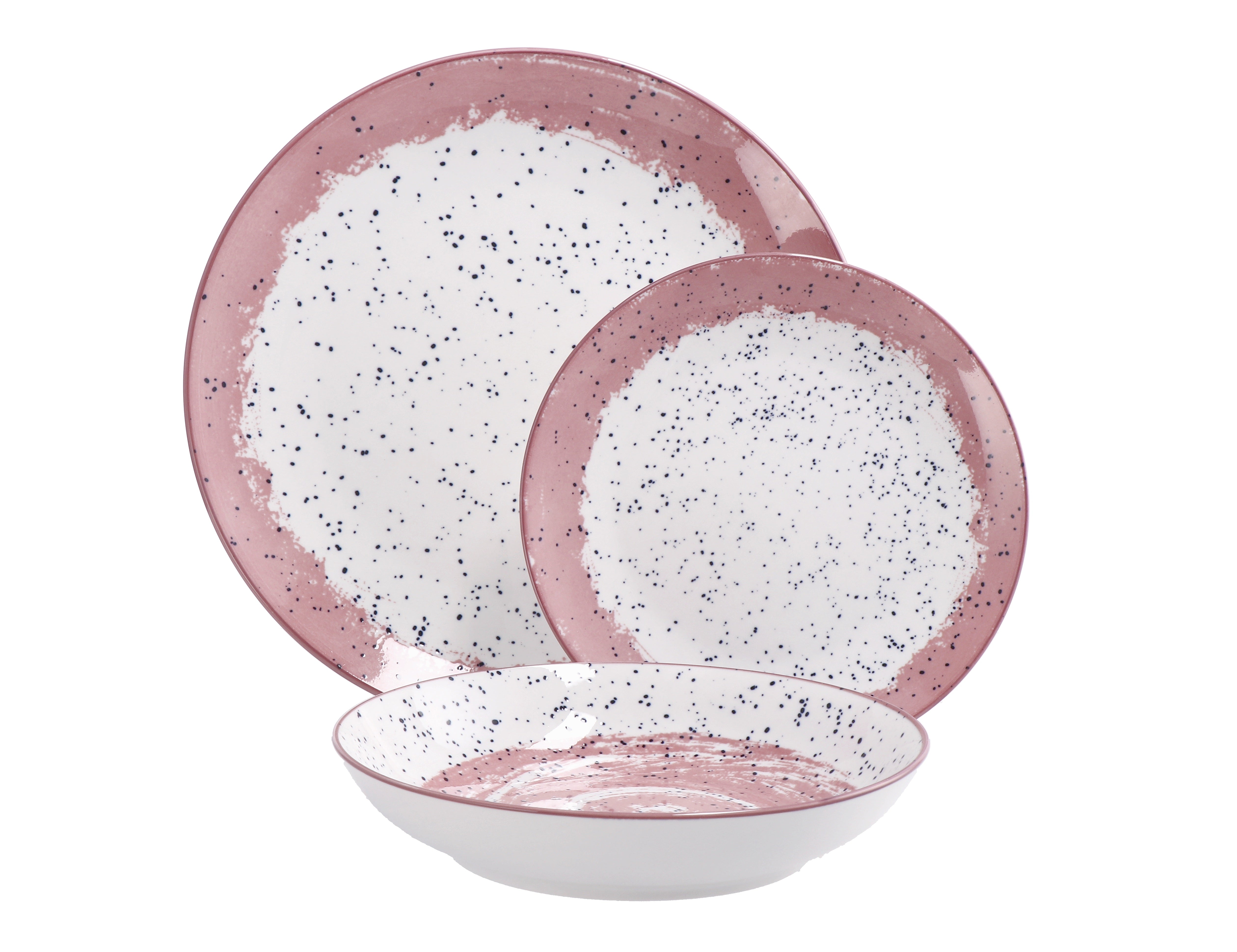 STAR SERVIZIO PIATTI CERAM 18PZ ROSA