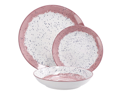 STAR SERVIZIO PIATTI CERAM 18PZ ROSA