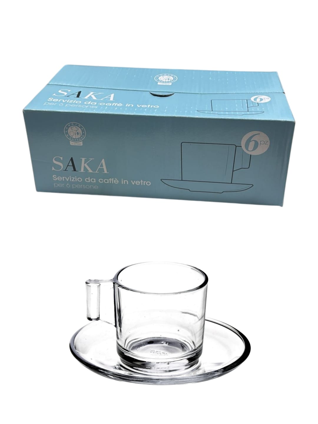 STAR SERVIZIO CAFFE' VETRO SAKA 6PZ