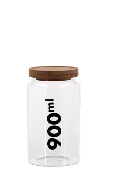 STAR BARATTOLO VETRO BOROS + COP 10XH17, BOROSILICATO